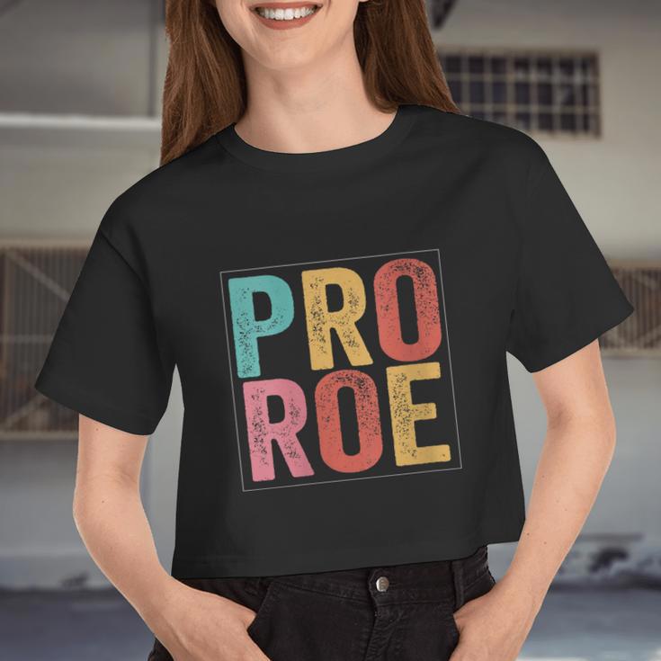 Pro Roe Pro Choice 1973 Feminist Women Cropped T-shirt