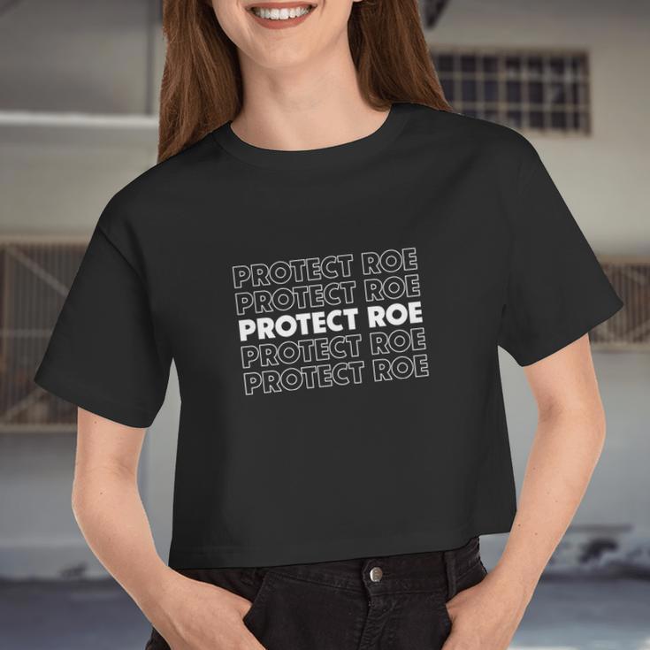 Protect Roe V Wade Pro Choice Feminist Reproductive Rights V2 Women Cropped T-shirt