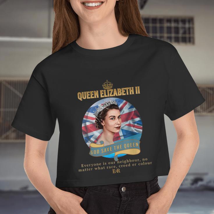 Queens Platinum Jubilee Celebration Women Cropped T-shirt