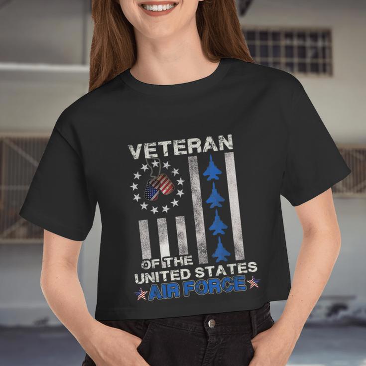 Veteran Of The United States Air Force Us Air Force Women Cropped T-shirt