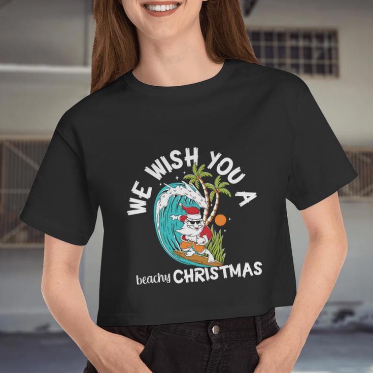 We Wish You A Beachy Christmas In July Women Cropped T-shirt