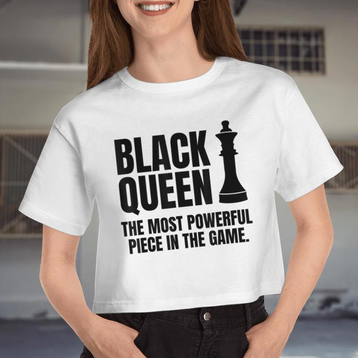 Inspiring Black Queen Women Cropped T-shirt