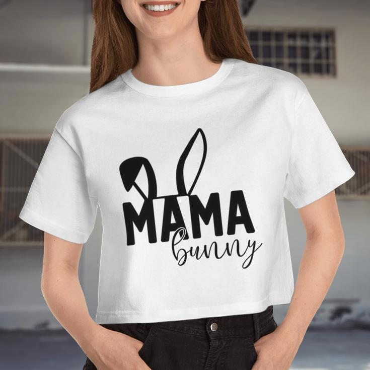 Mama Bunny Women Cropped T-shirt