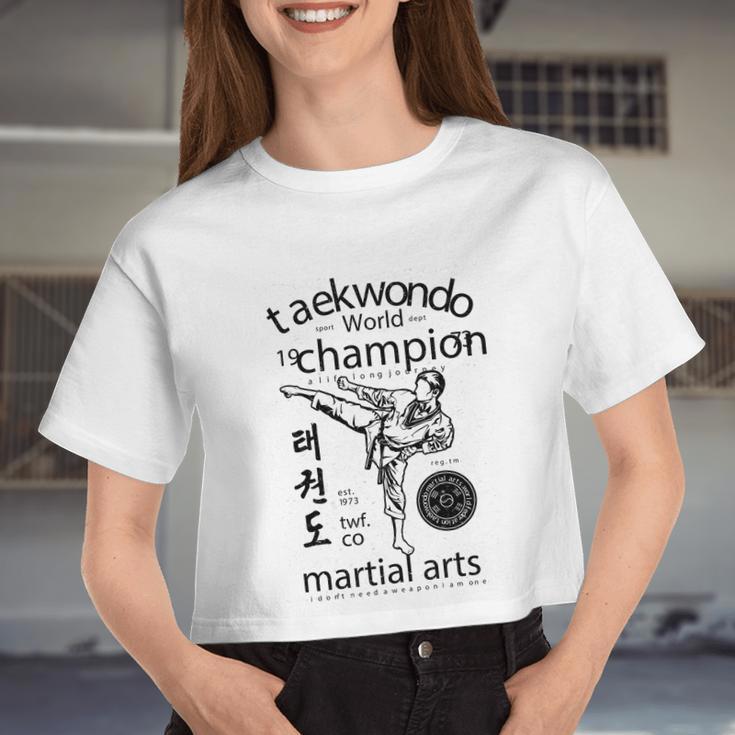 Taekwondo World V2 Women Cropped T-shirt