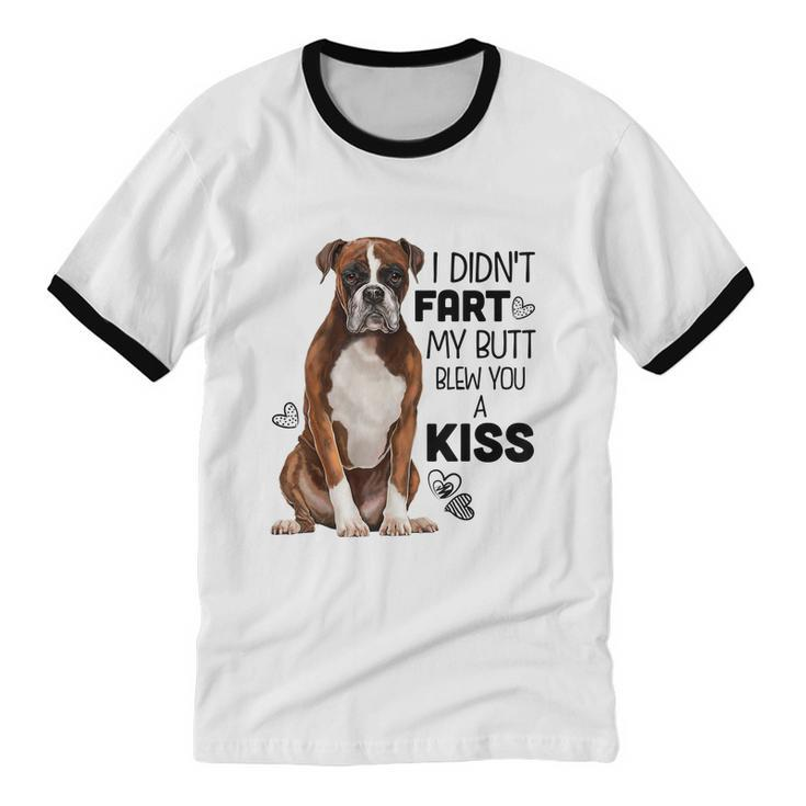 Boxer Dog Tshirt For Dog Mom Dog Dad Dog Lover V2 Cotton Ringer T-Shirt