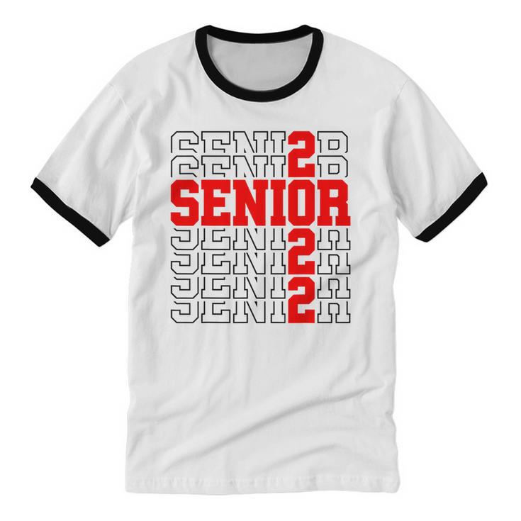 Class Of 2022 Senior Senior Graduation Women Cotton Ringer T-Shirt