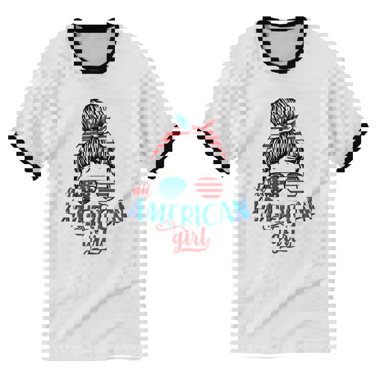 Girl’s All American Ringer Tee Girl’s All American Ringer Tee