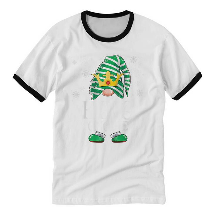 King Gnome Matching Family Gnomes Christmas Cotton Ringer T-Shirt