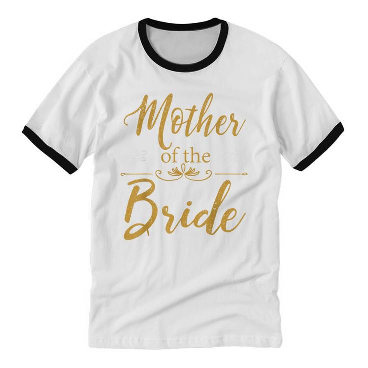 Mother Of The Bride Wedding Cotton Ringer T-Shirt