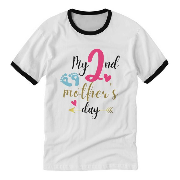 My Second Mother's Day Cotton Ringer T-Shirt