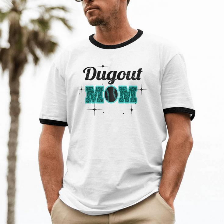 Dugout Mom Cotton Ringer T-Shirt