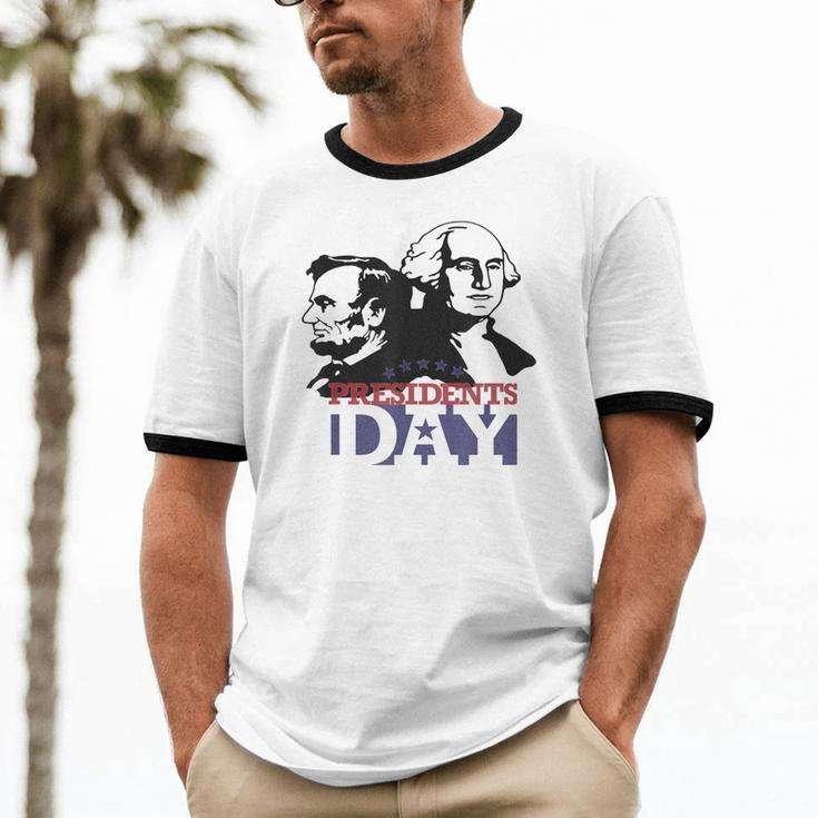 Happy Great President's Day For And Women Cotton Ringer T-Shirt