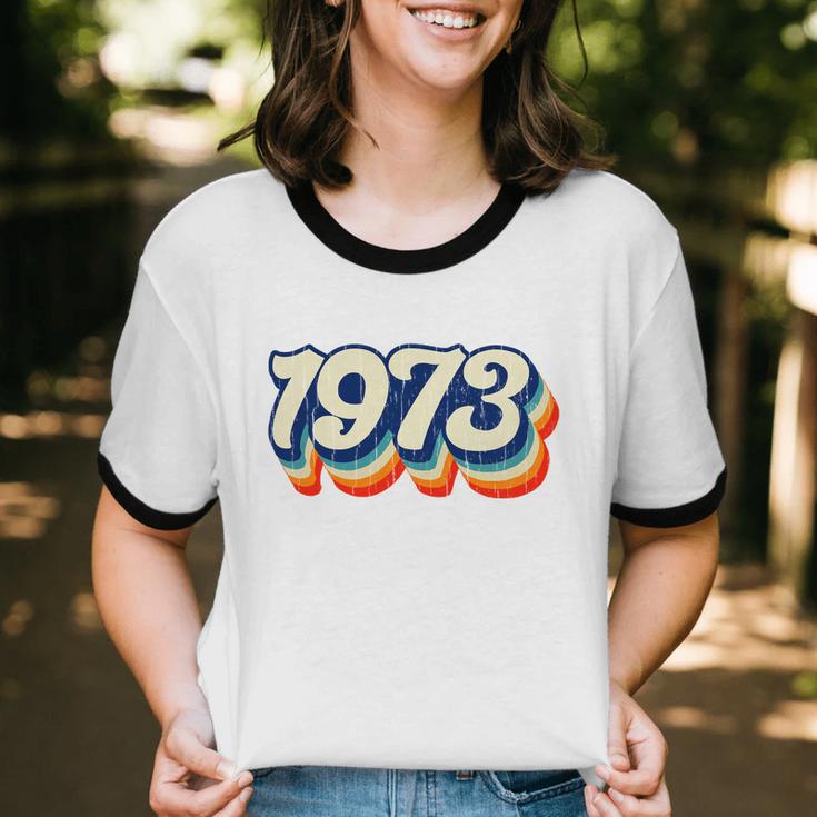 1973 Pro Choice Retro Cotton Ringer T-Shirt