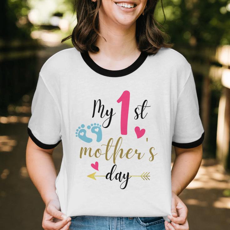 My First Mother's Day Cotton Ringer T-Shirt