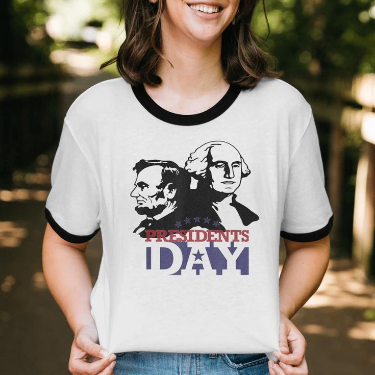 Happy Great President's Day For And Women Cotton Ringer T-Shirt