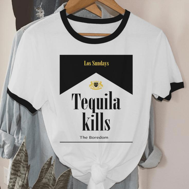 Los Sundays Tequila Kills The Boredom Sunday Club V2 Cotton Ringer T-Shirt