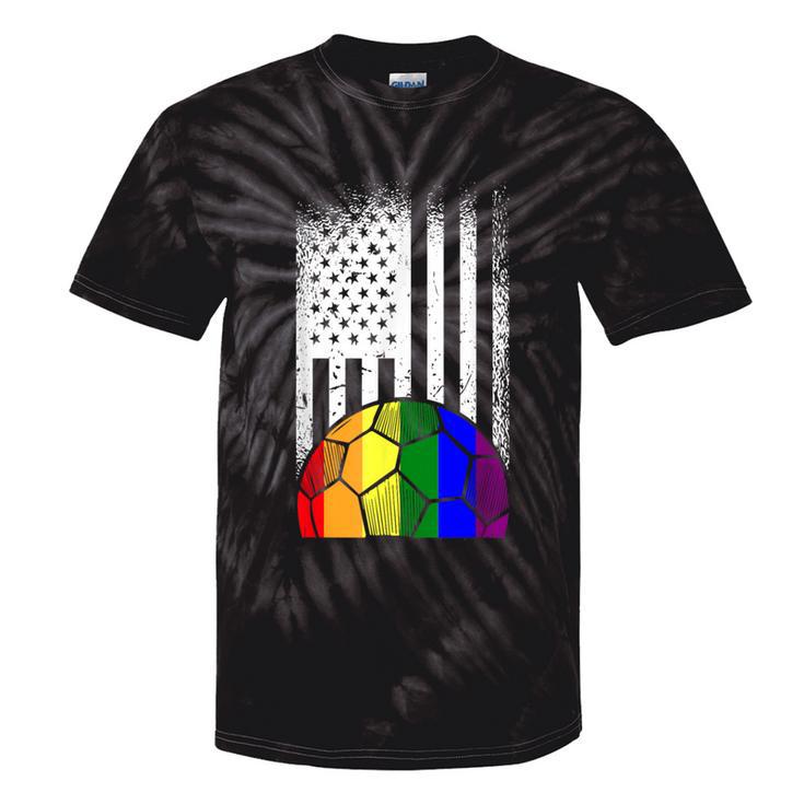 American Flag Soccer Ball Lgbt-Q Rainbow Gay Pride Ally Tie-Dye T-shirts