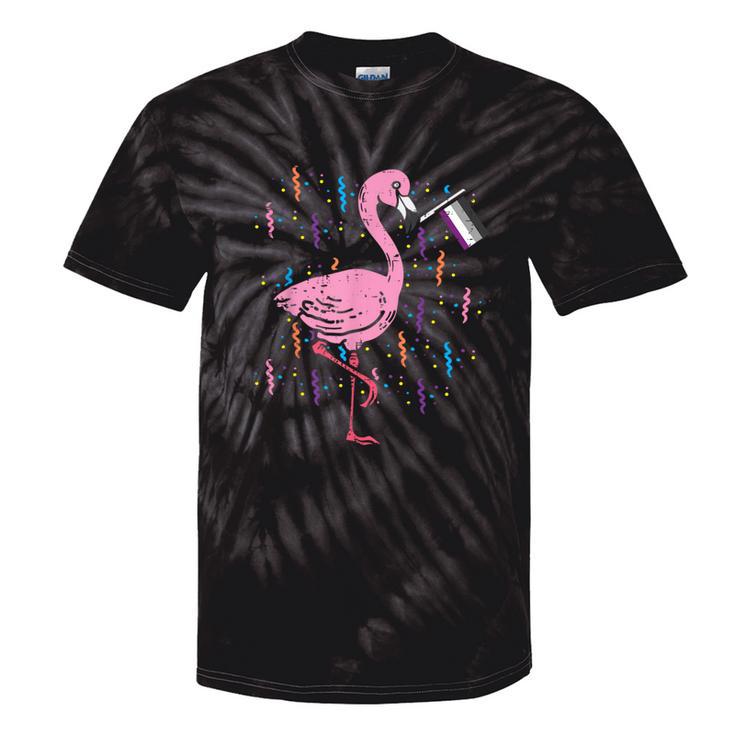 Asexual Flag Flamingo Lgbt Ace Pride Stuff Animal Tie-Dye T-shirts