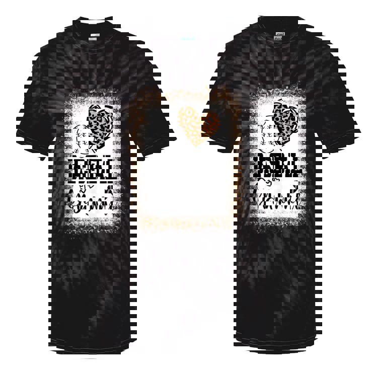 Baseball Grammie Leopard Ball Mom Mother's Day Grandma Tie-Dye T-shirts