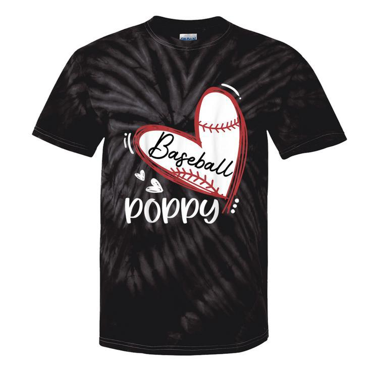 Baseball Poppy Heart Baseball Pride Mother's Day Tie-Dye T-shirts
