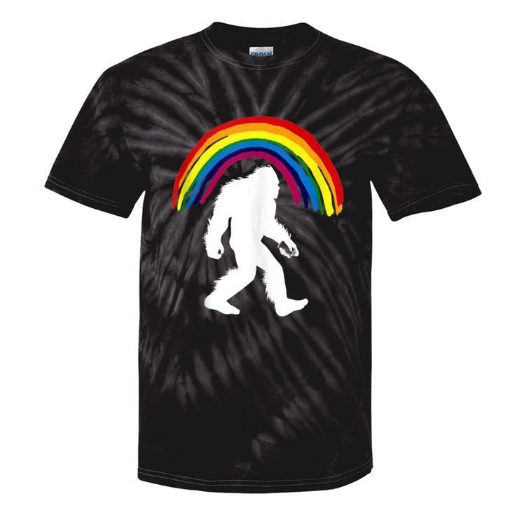 Bigfoot Graffiti Rainbow Sasquatch Tagger Tie-Dye T-shirts