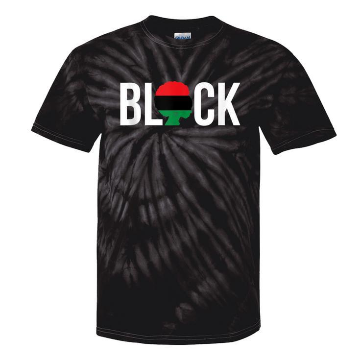 Black Pride Afro Pride Pan African Flag Melanin Black Woman Tie-Dye T-shirts