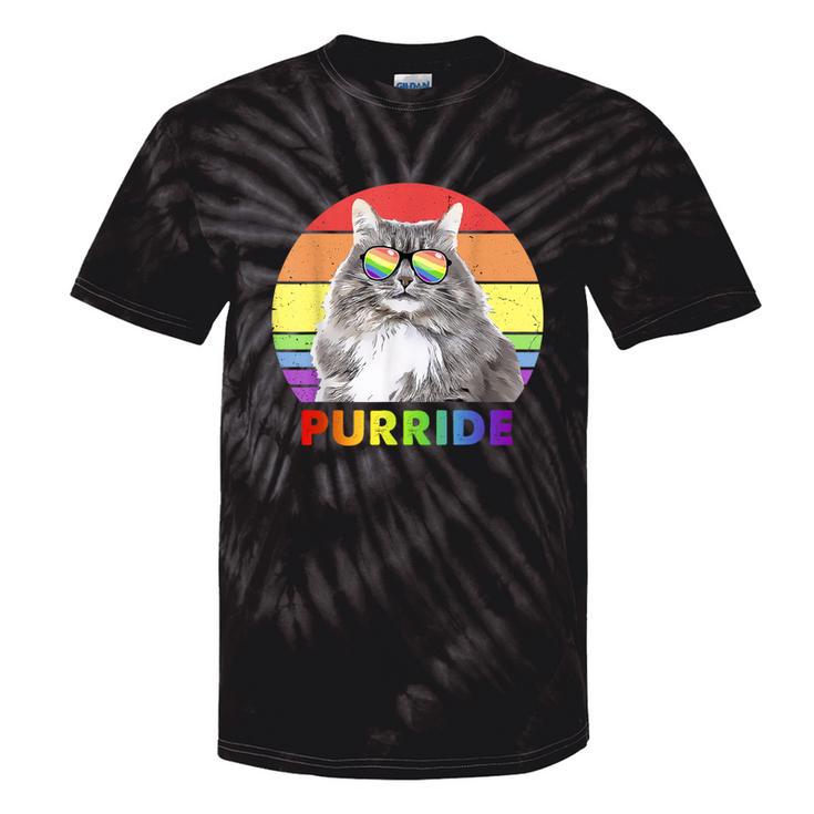 Siberian Cat Rainbow Gay Pride Lgbtq Tie-Dye T-shirts