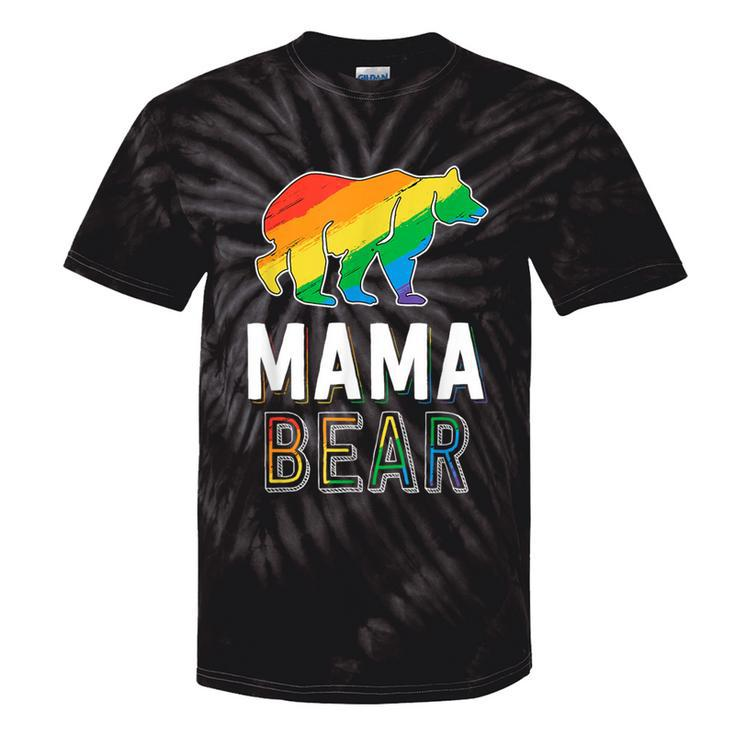 Gay Mama Bear Proud Mom Lgbtq Parent Lgbt Mother Tie-Dye T-shirts