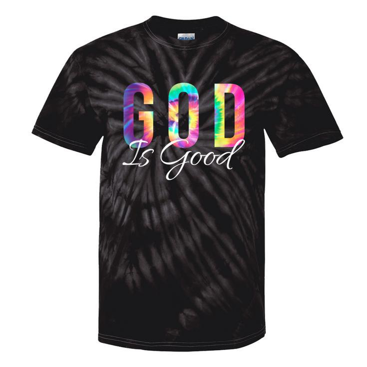 God Is Good Bible Verse Psalm Christian Faith Jesus Tie Dye Tie-Dye T-shirts