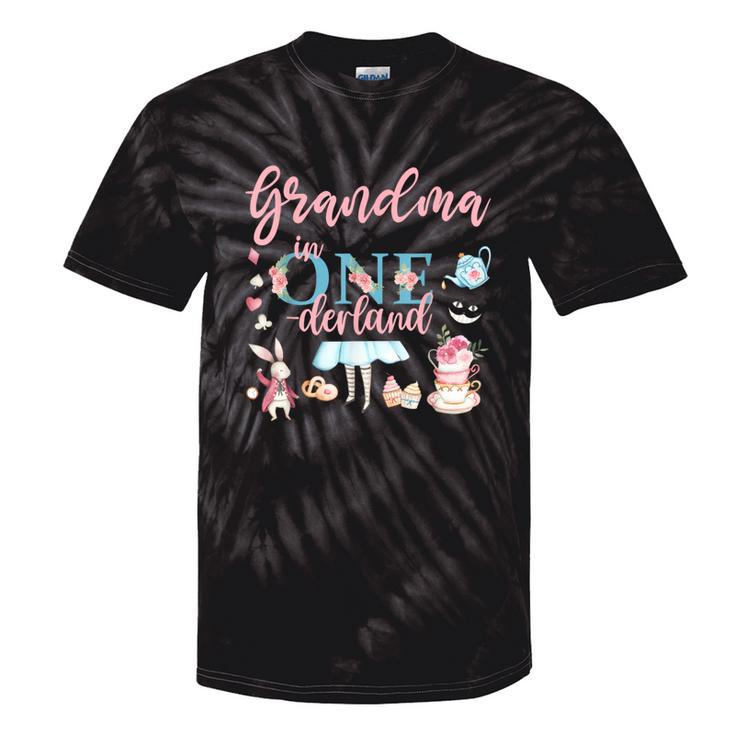 Grandma Of The Birthday Gir-Grandma In Onderland 1St Birtday Tie-Dye T-shirts