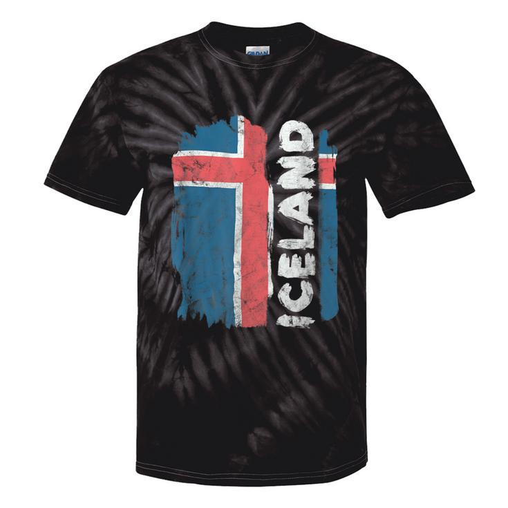 Icelandic Pride Proud Iceland Flag Men Tie-Dye T-shirts