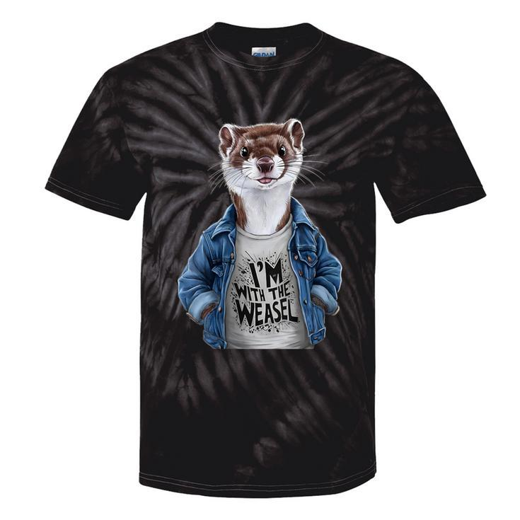 I'm With The Weasel Matching Weasel Weasel Lovers Tie-Dye T-shirts