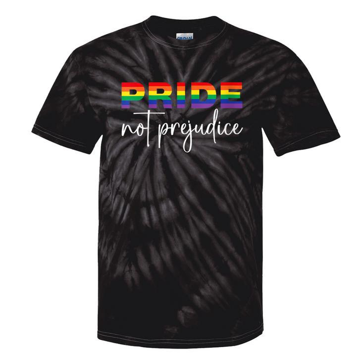 Inspirational Gay Pride Lgbt Quotes Pride Not Prejudice Tie-Dye T-shirts