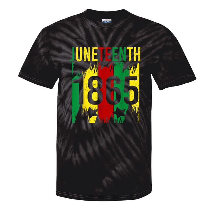 Junenth 2024 Celebrate Black Freedom 1865 Women Tie-Dye T-shirts