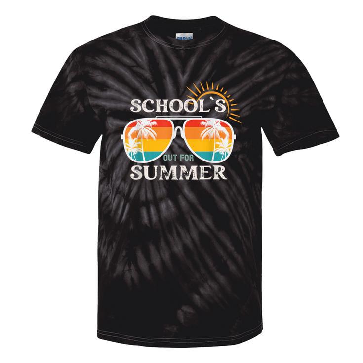 Last Day Of School Teacher Schools Out For Summer Tie-Dye T-shirts