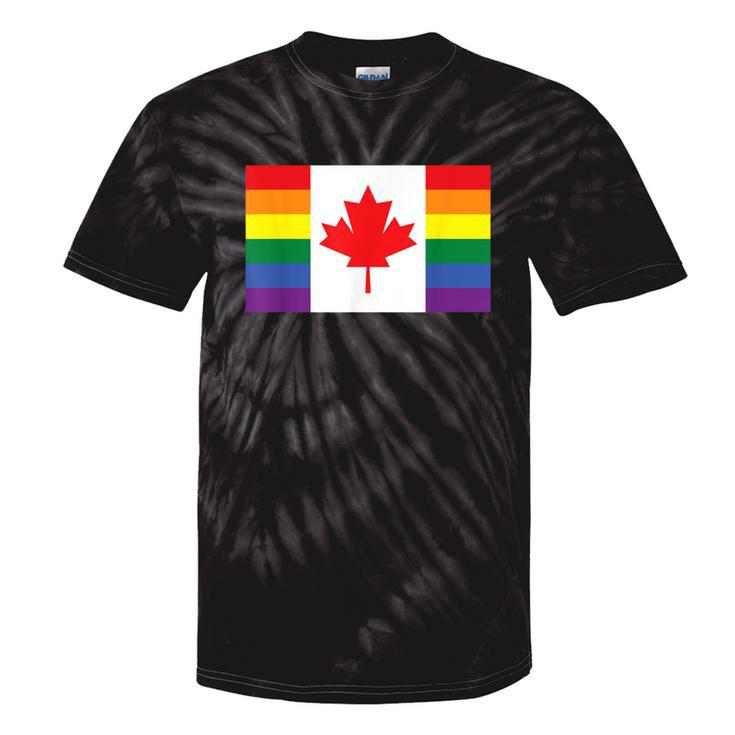 Lgbt Gay Pride Rainbow Canadian Flag Tie-Dye T-shirts