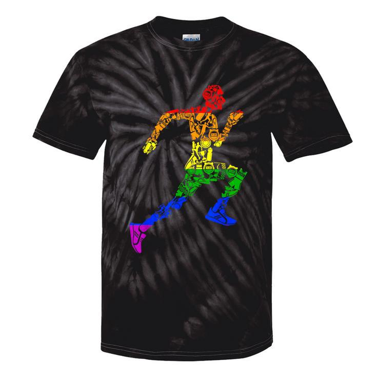 Lgbt Gay Pride Rainbow Flag Running Gear Runner Tie-Dye T-shirts