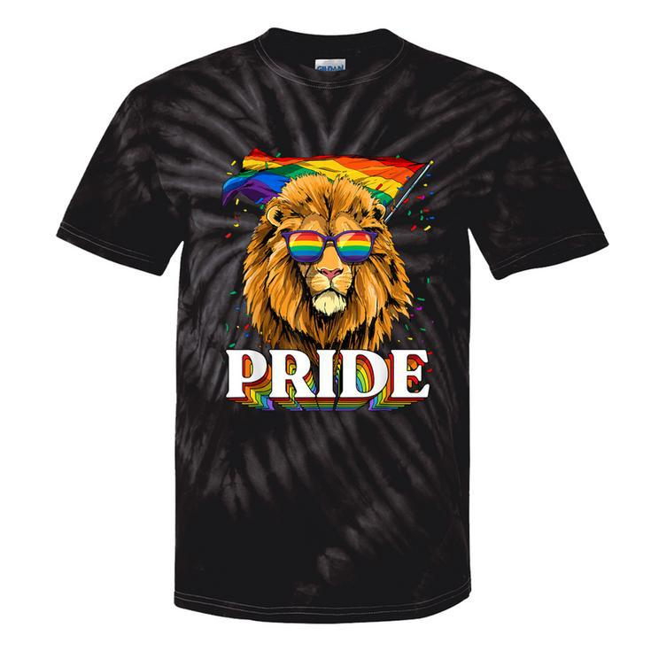 Lgbt Lion Gay Pride Lgbtq Rainbow Flag Sunglasses Tie-Dye T-shirts