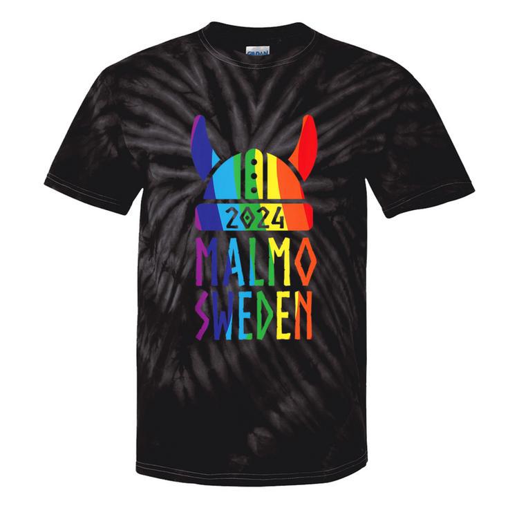 Malmo Sweden 2024 Swedish Viking Rainbow Gay Lesbian Pride Tie-Dye T-shirts