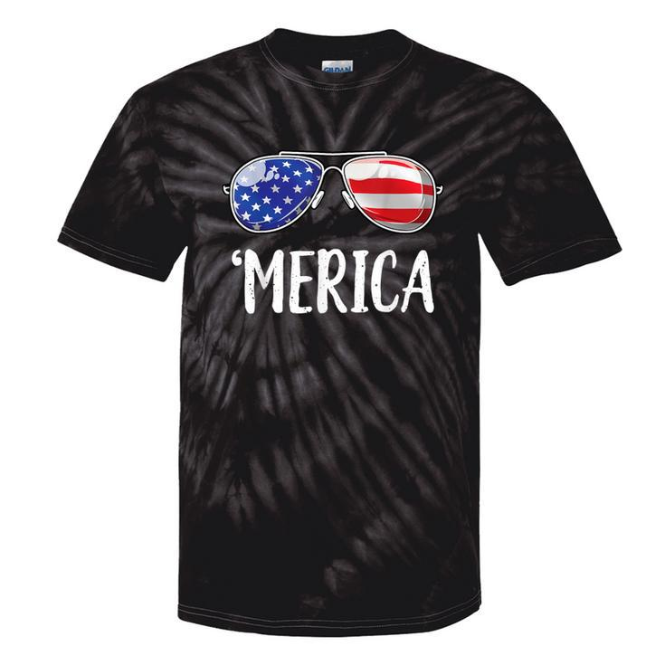 Merica Sunglasses 4Th Of July Usa American Flag Tie-Dye T-shirts