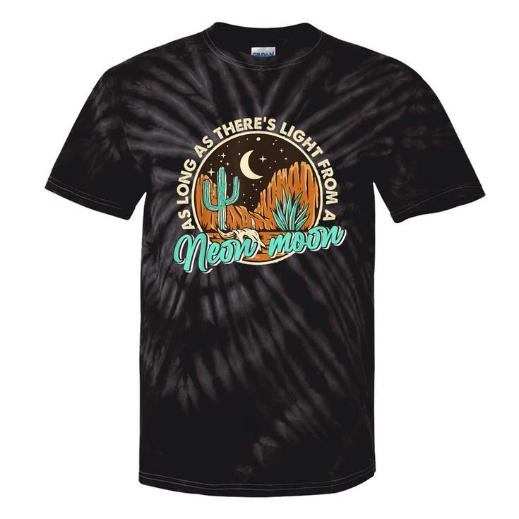 Neon Moon Cactus Country Mountain Vintage Retro Western Cow Tie-Dye T-shirts