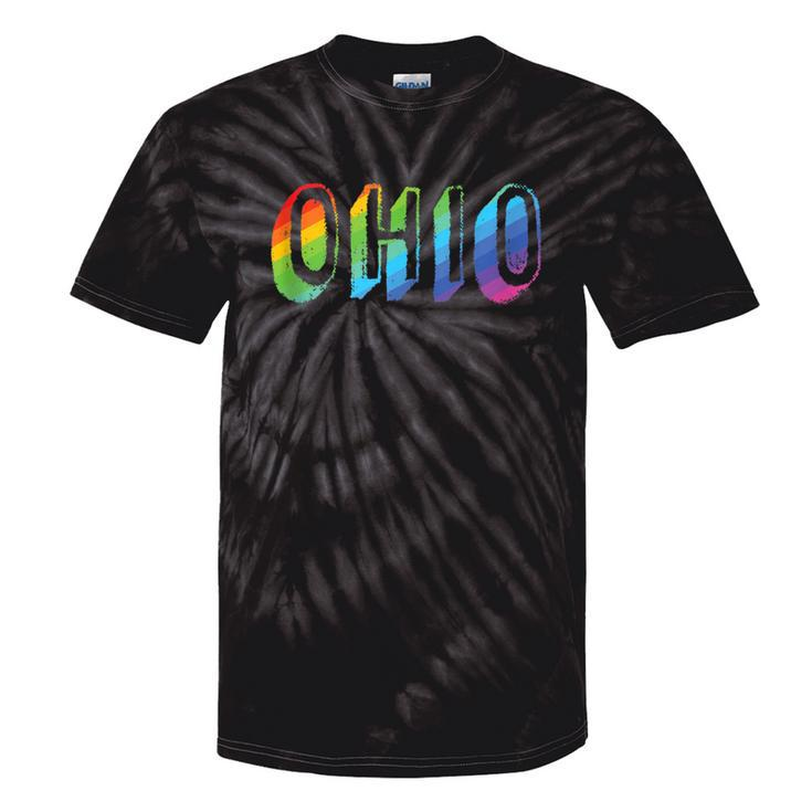 Ohio Lgbtq Pride Rainbow Pride Flag Tie-Dye T-shirts