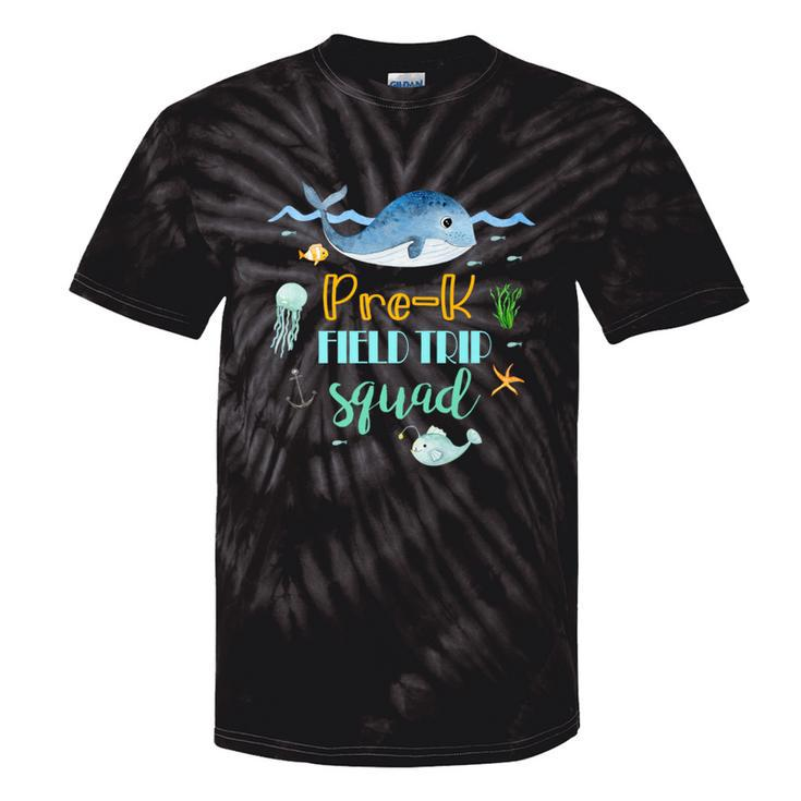 Pre-K Aquarium Field Trip Squad Teacher Students Tie-Dye T-shirts
