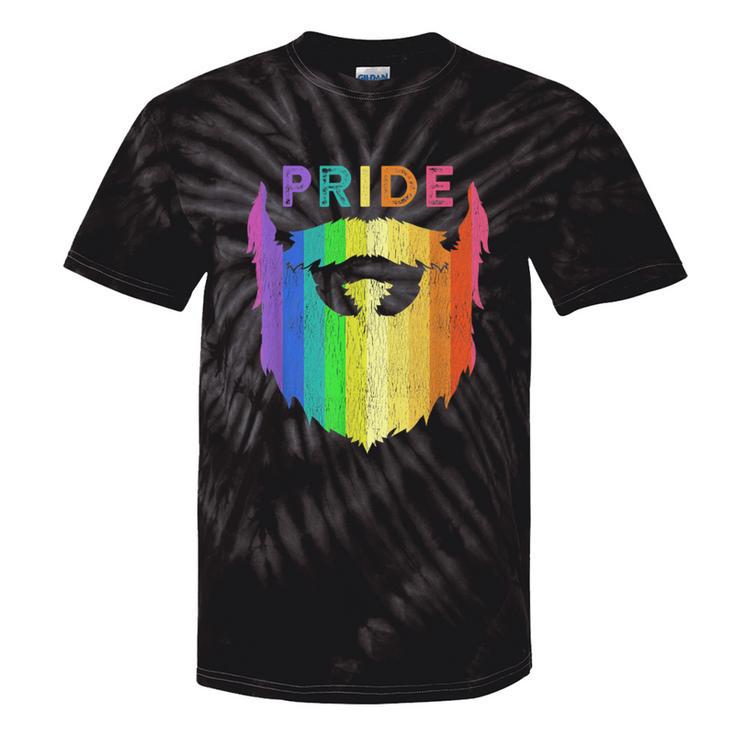 Pride Rainbow Beard Lgbtq Gay Pride Day Quote Saying Meme Tie-Dye T-shirts