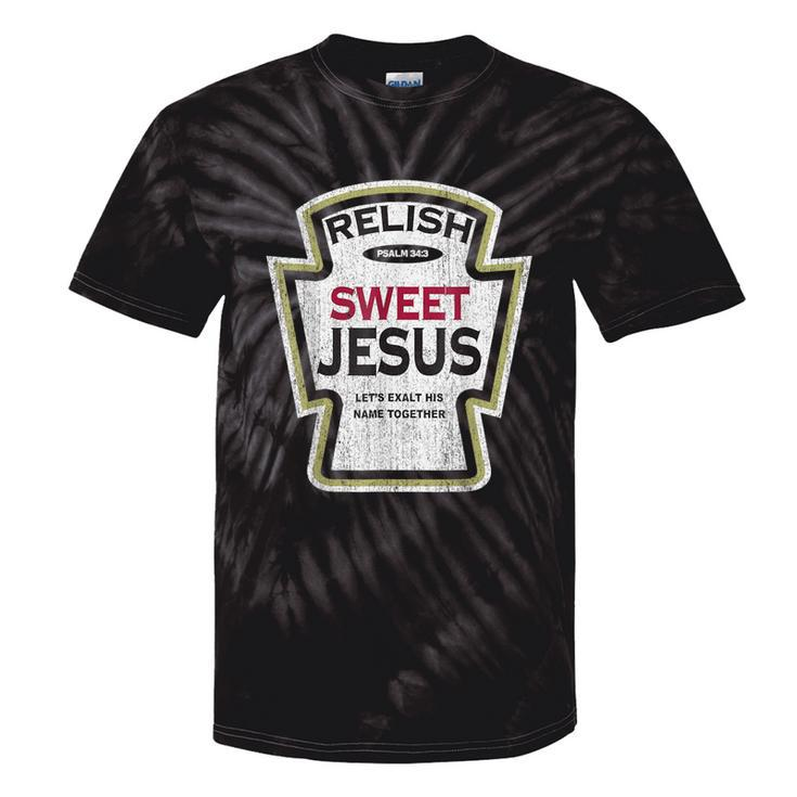 Retro Relish Sweet Jesus Christian Parody Tie-Dye T-shirts