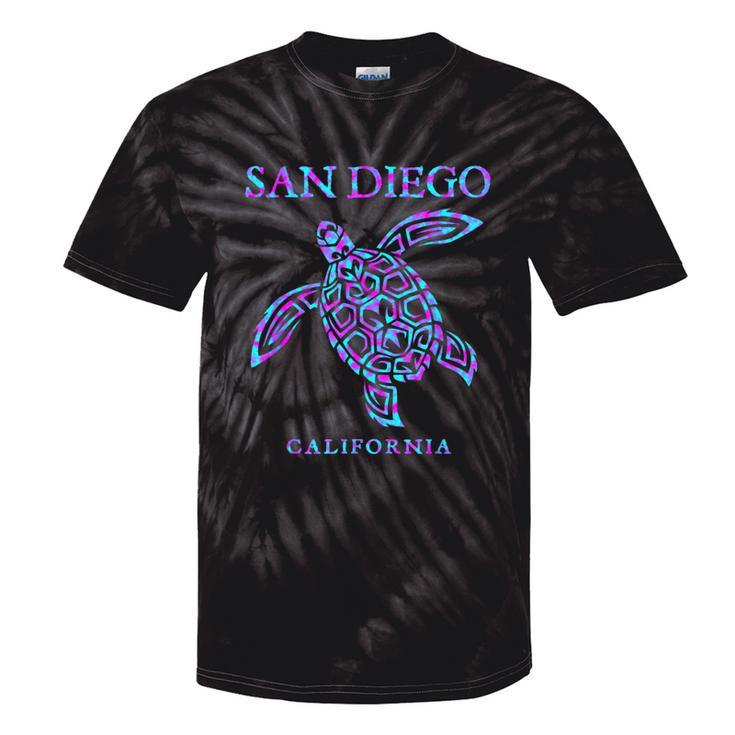 San Diego California Sea Turtle Boys Girls Toddler Tie-Dye T-shirts