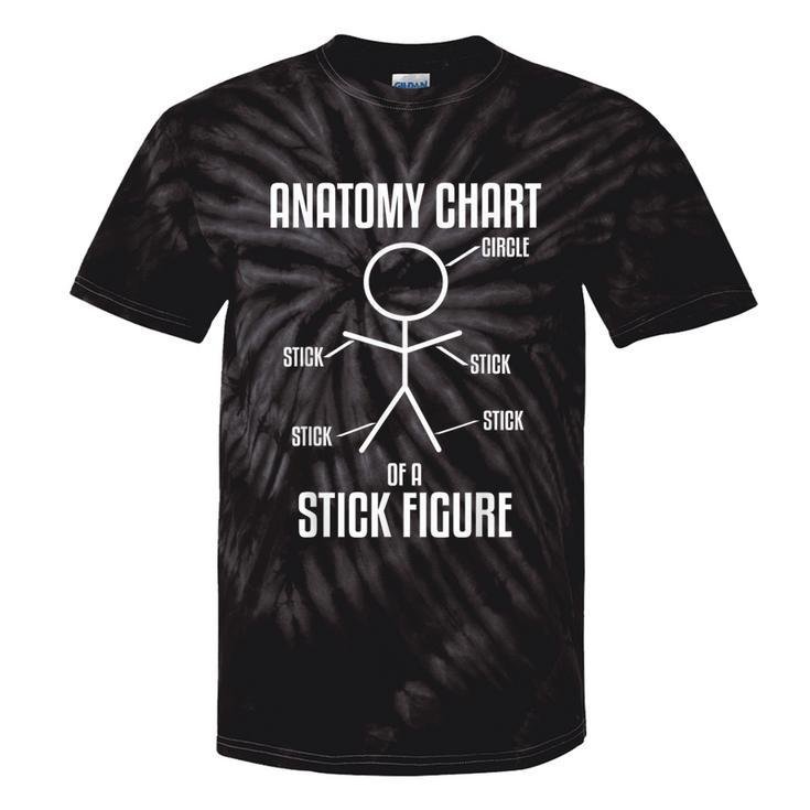 Sarcastic Sarcasm Stickman Anatomy Chart Stick Figure Tie-Dye T-shirts