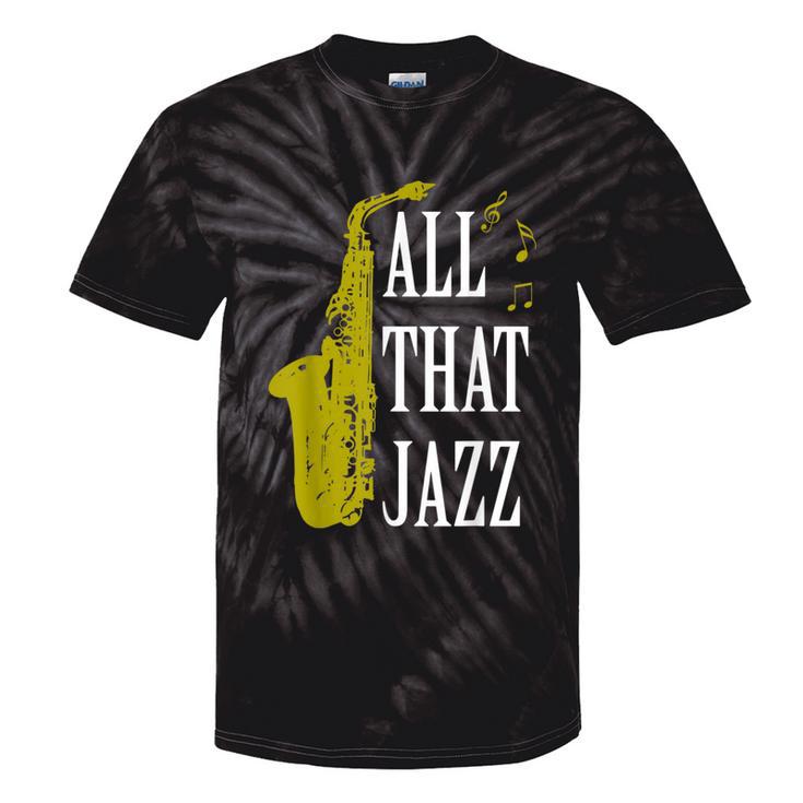 Saxophone Jazz Music Baritone Musical Blues Teacher Tie-Dye T-shirts