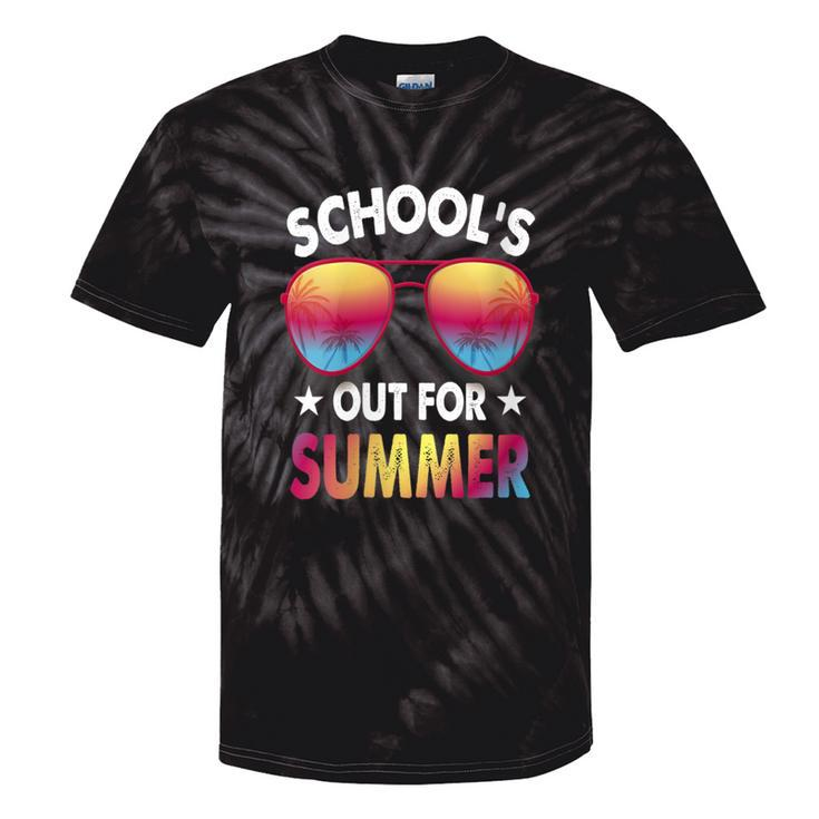 School's Out For Summer Happy Last Day Of School Teachers Tie-Dye T-shirts