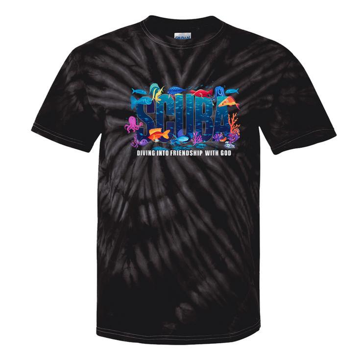 Scuba Diving Into Friendship With God's Christian Vbs 2024 Tie-Dye T-shirts